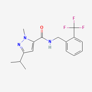 3-isopropyl-1-methyl-N-[2-(trifluoromethyl)benzyl]-1H-pyrazole-5-carboxamide