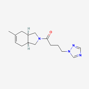 1-[(3aR,7aS)-5-methyl-1,3,3a,4,7,7a-hexahydroisoindol-2-yl]-4-(1,2,4-triazol-1-yl)butan-1-one