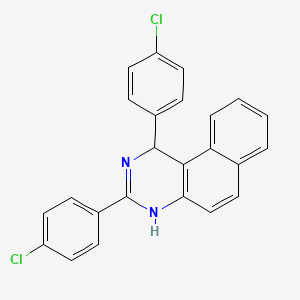 1,3-bis(4-chlorophenyl)-1,2-dihydrobenzo[f]quinazoline