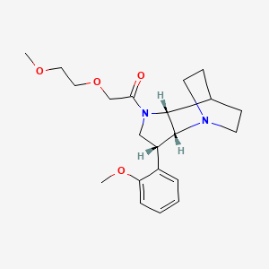 (3R*,3aR*,7aR*)-1-[(2-methoxyethoxy)acetyl]-3-(2-methoxyphenyl)octahydro-4,7-ethanopyrrolo[3,2-b]pyridine