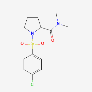 1-[(4-chlorophenyl)sulfonyl]-N,N-dimethylprolinamide