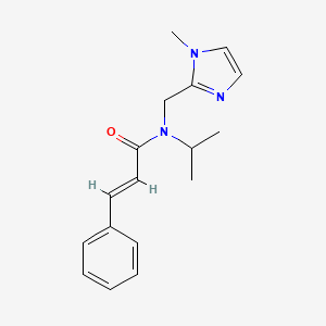 molecular formula C17H21N3O B5256769 (2E)-N-isopropyl-N-[(1-methyl-1H-imidazol-2-yl)methyl]-3-phenylacrylamide 