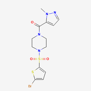 {4-[(5-BROMO-2-THIENYL)SULFONYL]PIPERAZINO}(1-METHYL-1H-PYRAZOL-5-YL)METHANONE