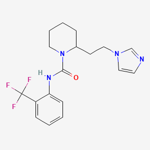 2-[2-(1H-imidazol-1-yl)ethyl]-N-[2-(trifluoromethyl)phenyl]-1-piperidinecarboxamide