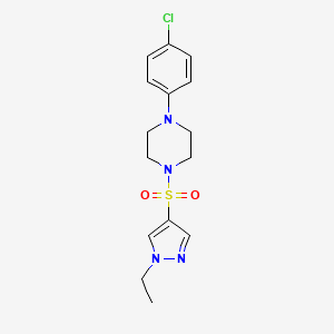 1-(4-chlorophenyl)-4-[(1-ethyl-1H-pyrazol-4-yl)sulfonyl]piperazine