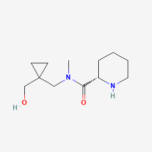 (2S)-N-{[1-(hydroxymethyl)cyclopropyl]methyl}-N-methylpiperidine-2-carboxamide