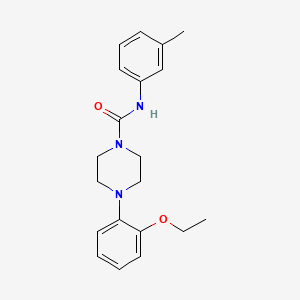 molecular formula C20H25N3O2 B5256927 4-(2-ethoxyphenyl)-N-(3-methylphenyl)-1-piperazinecarboxamide 