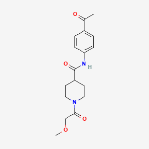 N-(4-acetylphenyl)-1-(methoxyacetyl)-4-piperidinecarboxamide