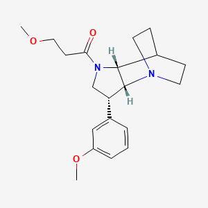 (3R*,3aR*,7aR*)-3-(3-methoxyphenyl)-1-(3-methoxypropanoyl)octahydro-4,7-ethanopyrrolo[3,2-b]pyridine