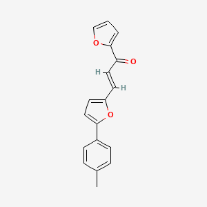 1-(2-furyl)-3-[5-(4-methylphenyl)-2-furyl]-2-propen-1-one