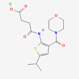 4-{[5-isopropyl-3-(4-morpholinylcarbonyl)-2-thienyl]amino}-4-oxobutanoic acid