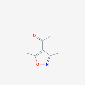 molecular formula C8H11NO2 B052570 1-(3,5-Dimethylisoxazol-4-yl)propan-1-one CAS No. 117525-33-4