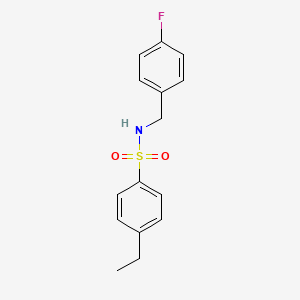 4-ETHYL-N-[(4-FLUOROPHENYL)METHYL]BENZENE-1-SULFONAMIDE