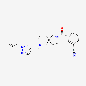 3-({7-[(1-allyl-1H-pyrazol-4-yl)methyl]-2,7-diazaspiro[4.5]dec-2-yl}carbonyl)benzonitrile