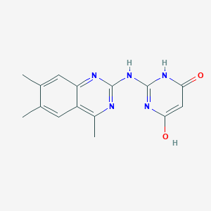 2-[(4,6,7-trimethyl-2-quinazolinyl)amino]-4,6-pyrimidinediol