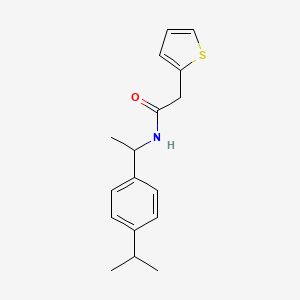 N-[1-(4-isopropylphenyl)ethyl]-2-(2-thienyl)acetamide