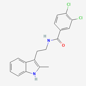 3,4-dichloro-N-[2-(2-methyl-1H-indol-3-yl)ethyl]benzamide