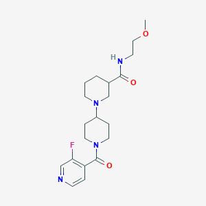 1'-(3-fluoroisonicotinoyl)-N-(2-methoxyethyl)-1,4'-bipiperidine-3-carboxamide