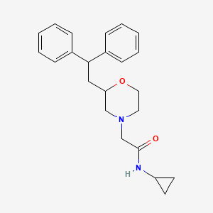 N-cyclopropyl-2-[2-(2,2-diphenylethyl)-4-morpholinyl]acetamide