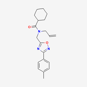 N-allyl-N-{[3-(4-methylphenyl)-1,2,4-oxadiazol-5-yl]methyl}cyclohexanecarboxamide