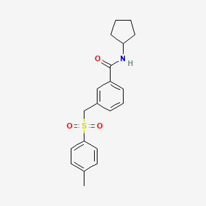 N~1~-Cyclopentyl-3-{[(4-methylphenyl)sulfonyl]methyl}benzamide