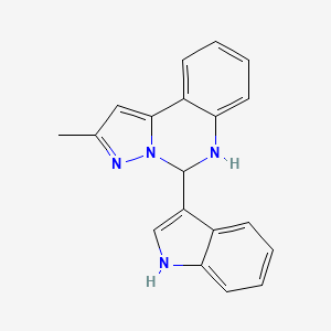 5-(1H-indol-3-yl)-2-methyl-5,6-dihydropyrazolo[1,5-c]quinazoline