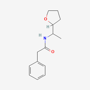 N-[1-(oxolan-2-yl)ethyl]-2-phenylacetamide