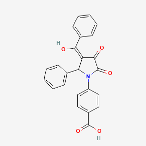 4-(3-benzoyl-4-hydroxy-5-oxo-2-phenyl-2,5-dihydro-1H-pyrrol-1-yl)benzoic acid