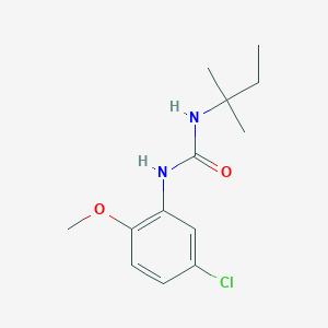 molecular formula C13H19ClN2O2 B5257253 N-(5-CHLORO-2-METHOXYPHENYL)-N'-(TERT-PENTYL)UREA 