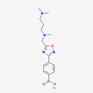 4-(5-{[[3-(dimethylamino)propyl](methyl)amino]methyl}-1,2,4-oxadiazol-3-yl)benzoic acid