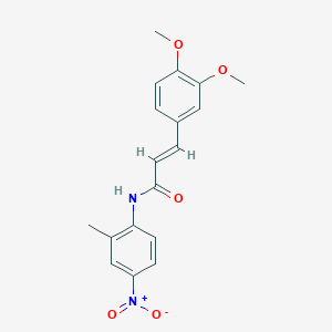 3-(3,4-dimethoxyphenyl)-N-(2-methyl-4-nitrophenyl)acrylamide