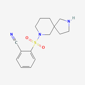 2-(2,7-diazaspiro[4.5]dec-7-ylsulfonyl)benzonitrile hydrochloride