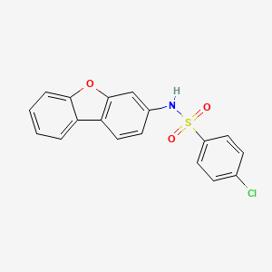 4-chloro-N-dibenzo[b,d]furan-3-ylbenzenesulfonamide