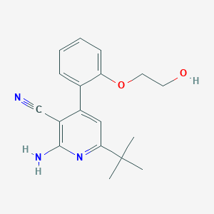 2-amino-6-tert-butyl-4-[2-(2-hydroxyethoxy)phenyl]nicotinonitrile