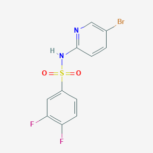 N-(5-bromo-2-pyridinyl)-3,4-difluorobenzenesulfonamide