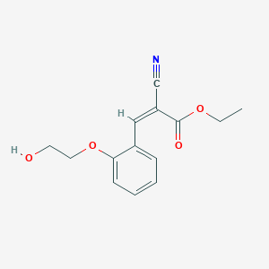 ethyl 2-cyano-3-[2-(2-hydroxyethoxy)phenyl]acrylate