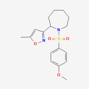 1-[(4-methoxyphenyl)sulfonyl]-2-(5-methyl-3-isoxazolyl)azepane