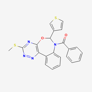 7-benzoyl-3-(methylthio)-6-(3-thienyl)-6,7-dihydro[1,2,4]triazino[5,6-d][3,1]benzoxazepine