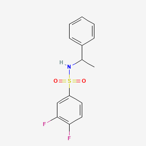 3,4-difluoro-N-(1-phenylethyl)benzenesulfonamide