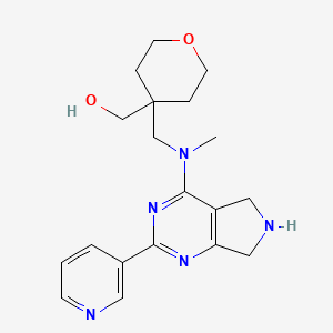 [4-({methyl[2-(3-pyridinyl)-6,7-dihydro-5H-pyrrolo[3,4-d]pyrimidin-4-yl]amino}methyl)tetrahydro-2H-pyran-4-yl]methanol