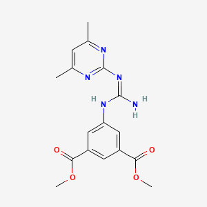 dimethyl 5-{[[(4,6-dimethyl-2-pyrimidinyl)amino](imino)methyl]amino}isophthalate