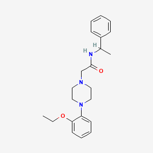 2-[4-(2-ethoxyphenyl)-1-piperazinyl]-N-(1-phenylethyl)acetamide