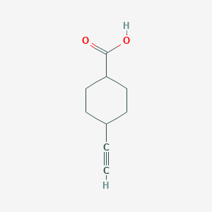 molecular formula C9H12O2 B052576 Cyclohexanecarboxylic acid, 4-ethynyl-(9CI) CAS No. 121318-11-4