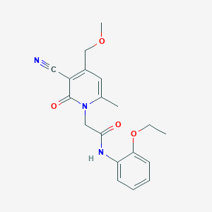 2-[3-cyano-4-(methoxymethyl)-6-methyl-2-oxo-1(2H)-pyridinyl]-N-(2-ethoxyphenyl)acetamide