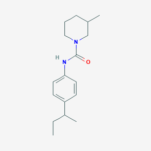 molecular formula C17H26N2O B5257655 N-(4-sec-butylphenyl)-3-methyl-1-piperidinecarboxamide 