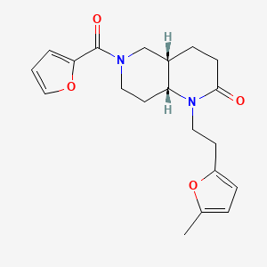 (4aS*,8aR*)-6-(2-furoyl)-1-[2-(5-methyl-2-furyl)ethyl]octahydro-1,6-naphthyridin-2(1H)-one