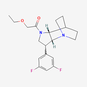 (3R*,3aR*,7aR*)-3-(3,5-difluorophenyl)-1-(ethoxyacetyl)octahydro-4,7-ethanopyrrolo[3,2-b]pyridine