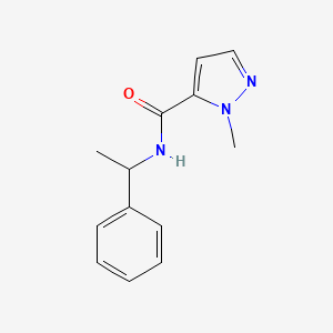 1-methyl-N-(1-phenylethyl)-1H-pyrazole-5-carboxamide