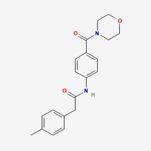 2-(4-methylphenyl)-N-[4-(4-morpholinylcarbonyl)phenyl]acetamide