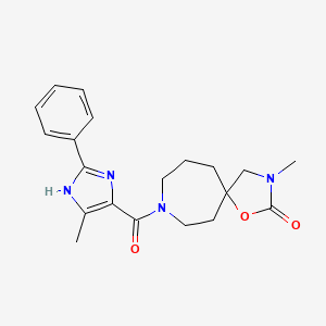 3-methyl-8-[(5-methyl-2-phenyl-1H-imidazol-4-yl)carbonyl]-1-oxa-3,8-diazaspiro[4.6]undecan-2-one